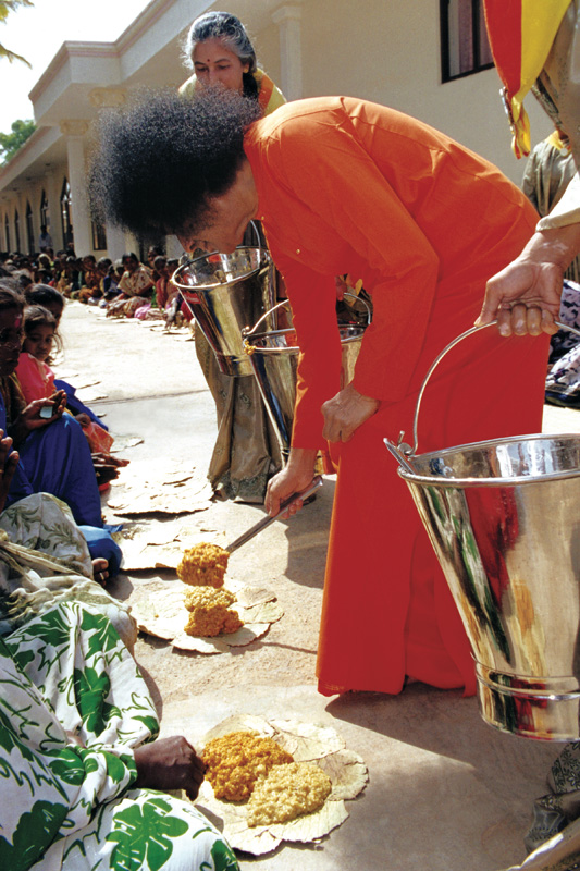 Swami in Seva